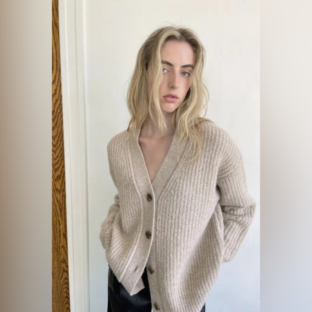 Oak+Fort Classic Wool Cardigan